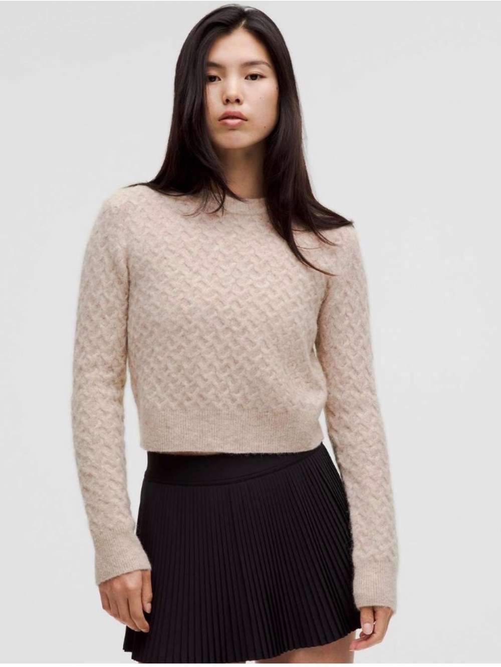 NWOT! lululemon Alpaca Wool-Blend Crosshatch Sweater.